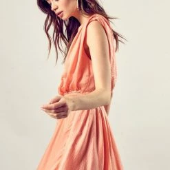 Mustard Seed Nathan Dress- Coral CLOTHING