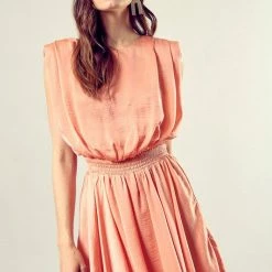 Mustard Seed Nathan Dress- Coral CLOTHING