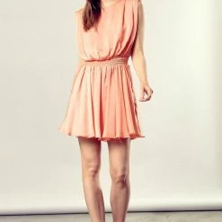 Mustard Seed Nathan Dress- Coral CLOTHING