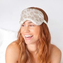 GIFTS KITSCH Satin Eye Mask- Leopard