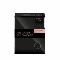 GIFTS KITSCH Satin Pillowcase- Black
