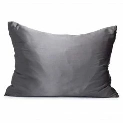 Vic GIFTS KITSCH Satin Pillowcases- Charcoal