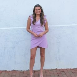 TCEC CLOTHING Hallie Dress- Lavender