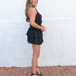 TCEC Pippa Dress- Black CLOTHING