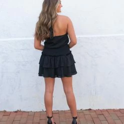 TCEC Pippa Dress- Black CLOTHING