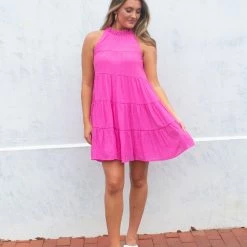 Entro Brandy Dress- Pink