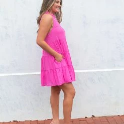 Entro Brandy Dress- Pink