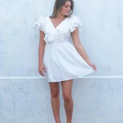 Entro Jayden Dress- White CLOTHING