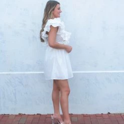 Entro Jayden Dress- White CLOTHING