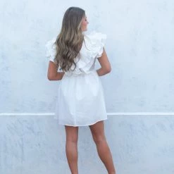 Entro Jayden Dress- White CLOTHING