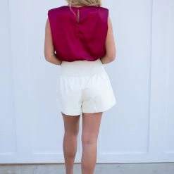 TCEC Megan Shorts- Cream CLOTHING