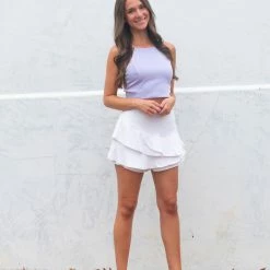 Do + Be Collection Amanda Top- Lavender CLOTHING