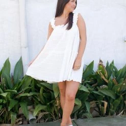 In The Beginning CLOTHING Emery Dress- White