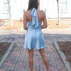 Lena Dani Dress- Blue CLOTHING