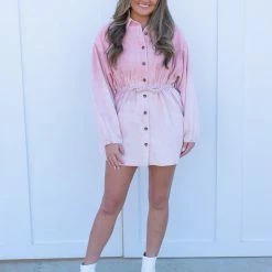 Peach Love California Cayden Shirt Dress