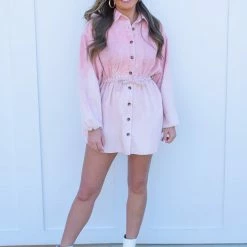 Peach Love California Cayden Shirt Dress