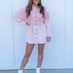 Peach Love California Cayden Shirt Dress