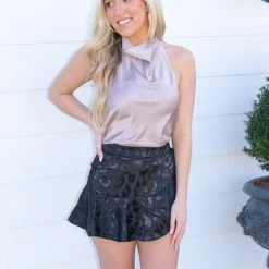 Do + Be Collection Merritt Skirt- Black CLOTHING