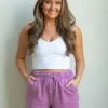 HYFVE Sophie Shorts- Purple CLOTHING