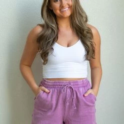 HYFVE Sophie Shorts- Purple CLOTHING