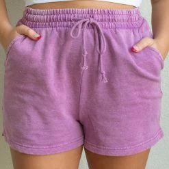 HYFVE Sophie Shorts- Purple CLOTHING