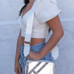 BAGS Vintage Havana Crossbody- Chrome Silver