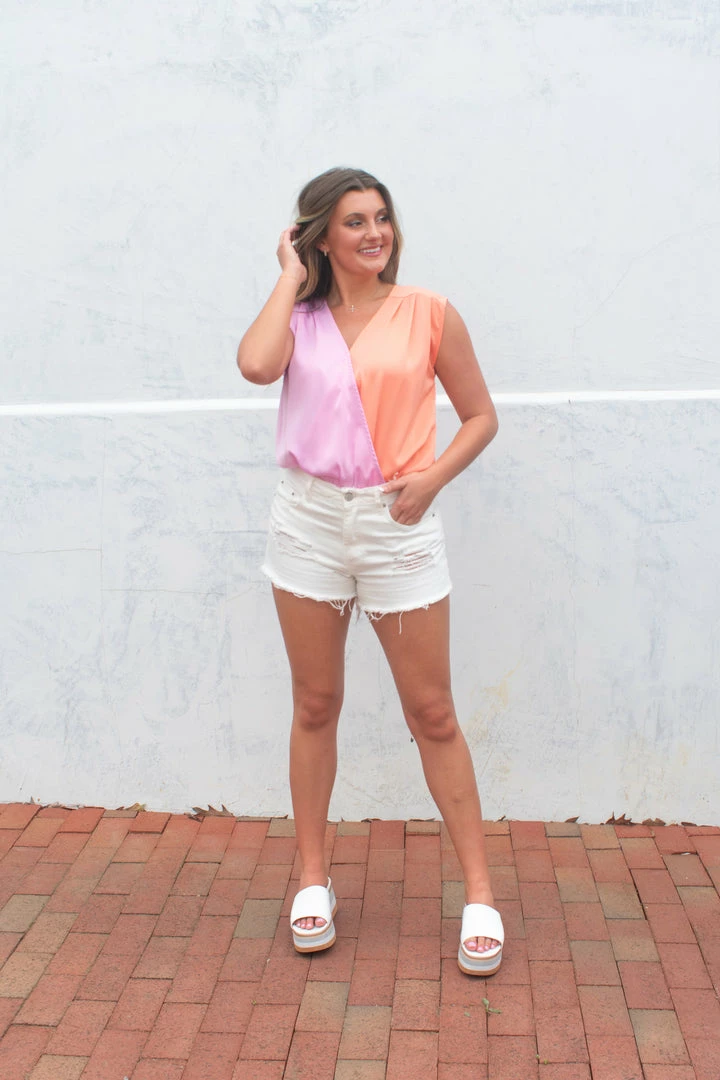 Entro CLOTHING Jamie Bodysuit- Peach