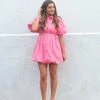 Olivaceous Kelsey Dress- Pink CLOTHING