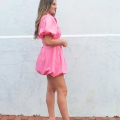 Olivaceous Kelsey Dress- Pink CLOTHING