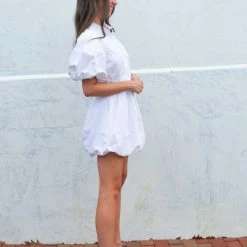 Olivaceous Kelsey Dress- White