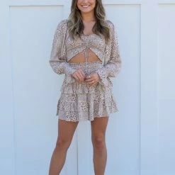 Olivaceous Heather Top CLOTHING