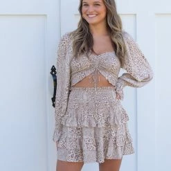 Olivaceous Heather Top CLOTHING