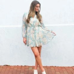 Entro CLOTHING Jessie Dress- Blue