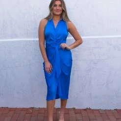 Do + Be Collection Holland Dress- Blue