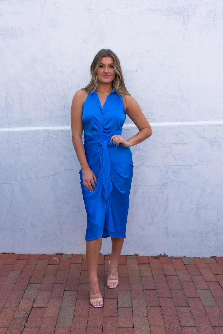 Do + Be Collection Holland Dress- Blue