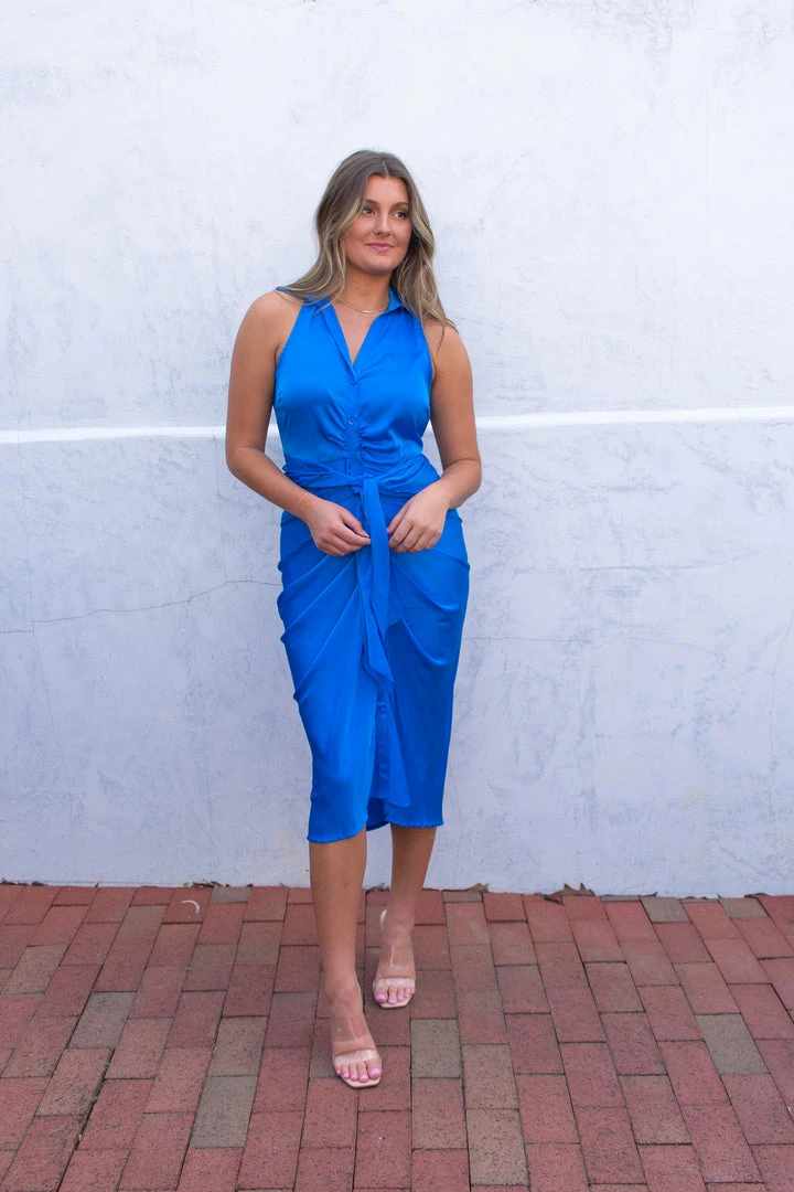 Do + Be Collection Holland Dress- Blue