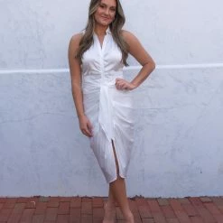 Do + Be Collection CLOTHING Holland Dress- White