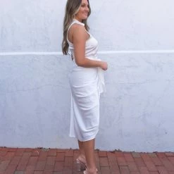 Do + Be Collection CLOTHING Holland Dress- White