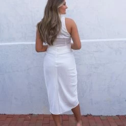 Do + Be Collection CLOTHING Holland Dress- White