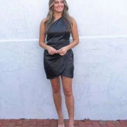 Lena Chandler Dress- Black