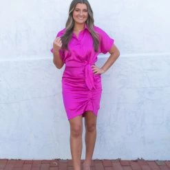 Do + Be Collection CLOTHING Bonnie Dress- Pink