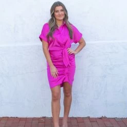 Do + Be Collection CLOTHING Bonnie Dress- Pink