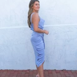 Do + Be Collection CLOTHING Colleen Dress- Blue