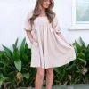 Sweet Lemon CLOTHING Sallie Dress- Tan
