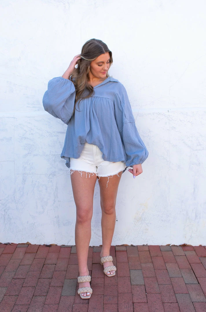 Ces Femme London Top- Blue