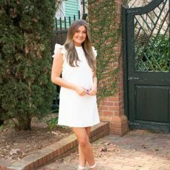 TCEC CLOTHING Kinsley Dress- White