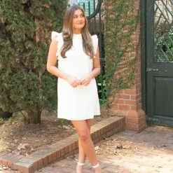 TCEC CLOTHING Kinsley Dress- White