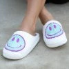 Babe Wholesale SHOES Blue/Purple Smiley Face Slippers