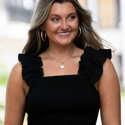 Miou Muse CLOTHING Chloe Smocked Top