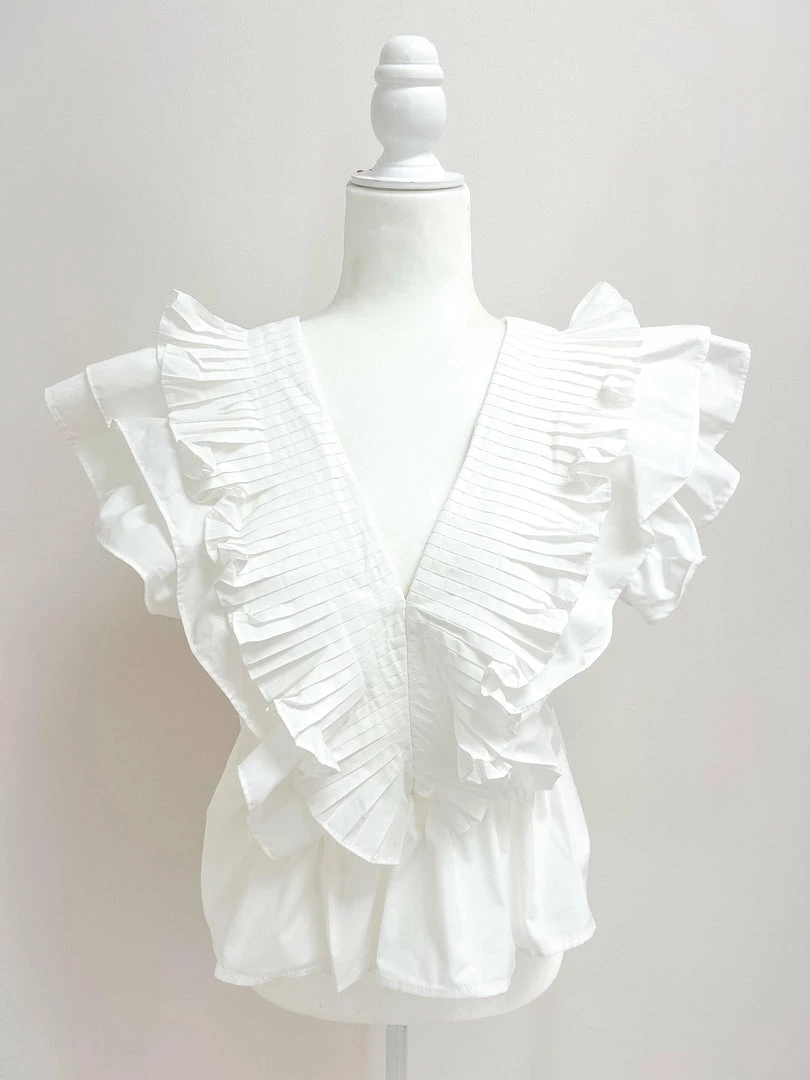 Entro Cole Top- White CLOTHING